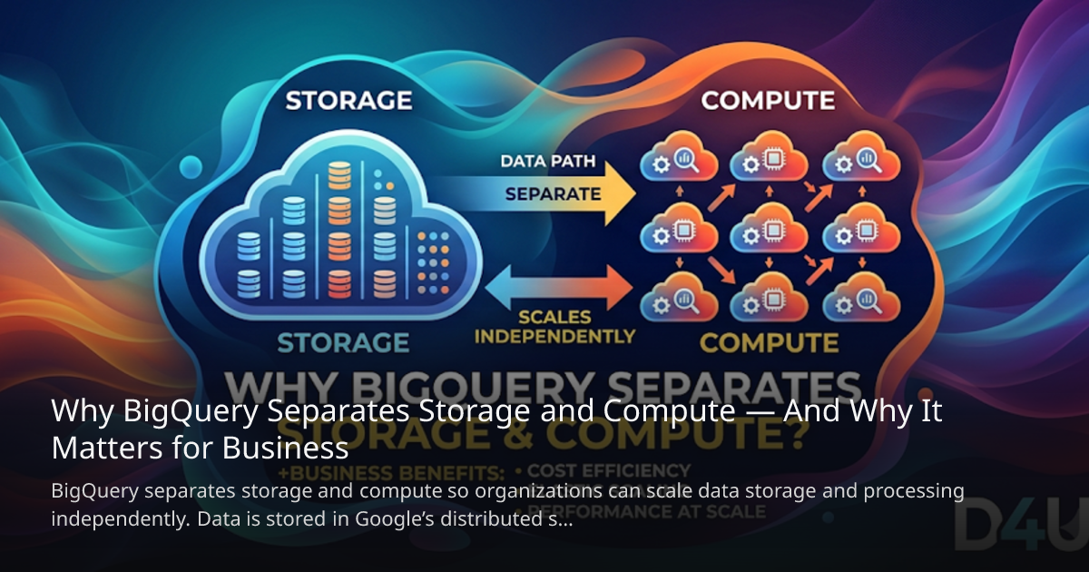 Why BigQuery Separates Storage and Compute — And Why It Matters for ...