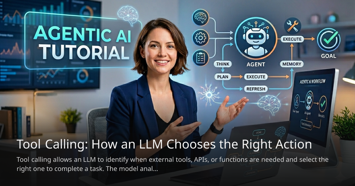 Tool Calling: How an LLM Chooses the Right Action | Drona4U AI